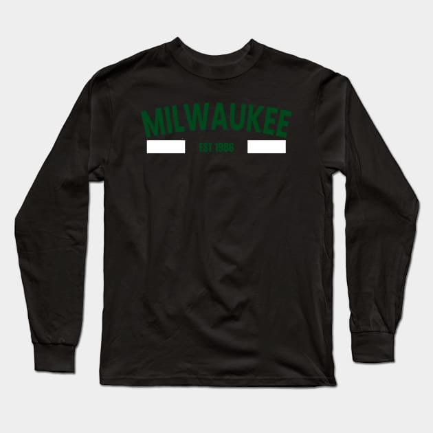 milwaukee est 1986 Long Sleeve T-Shirt by ALSPREYID